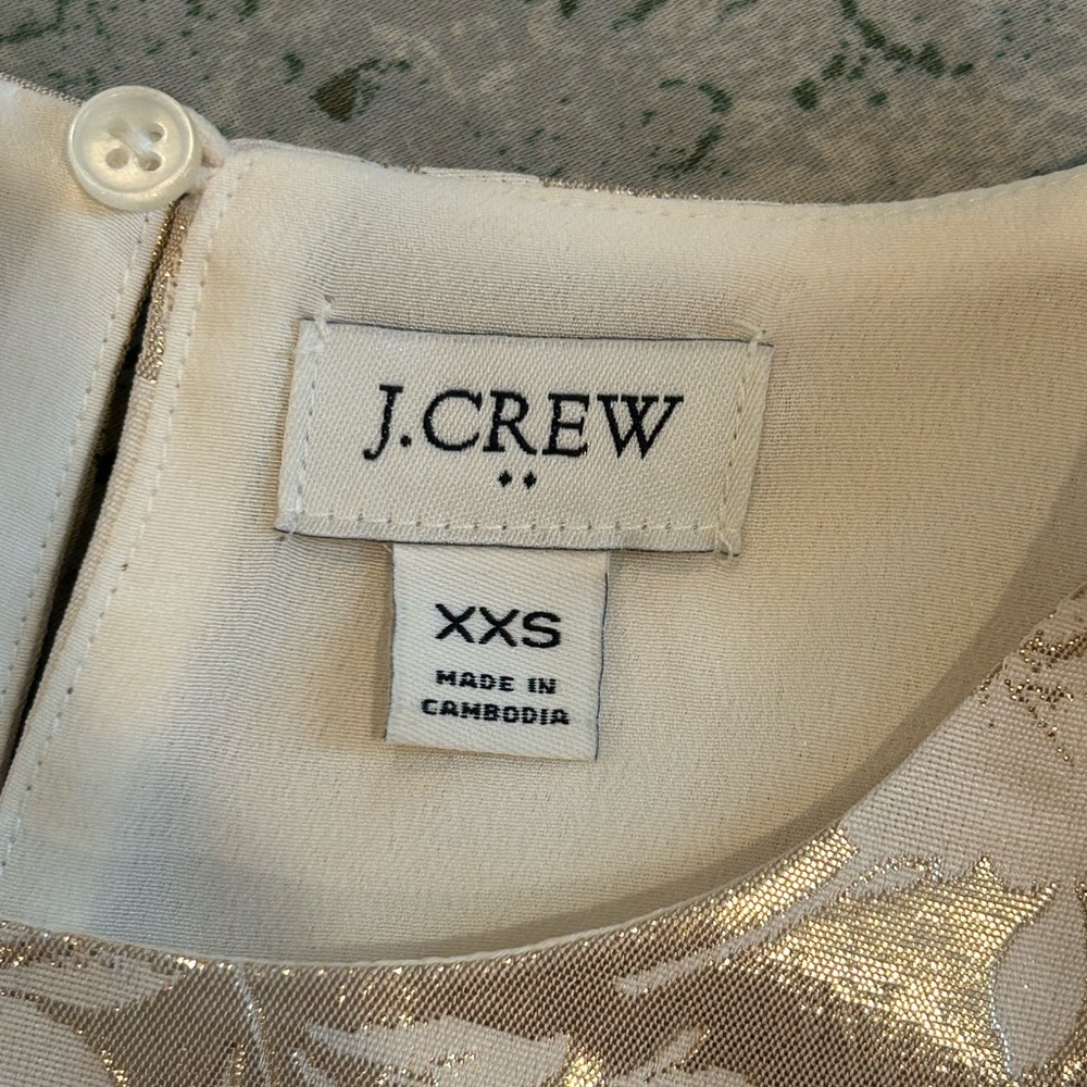 J. Crew Metallic Floral Blouse - Picture 4 of 5